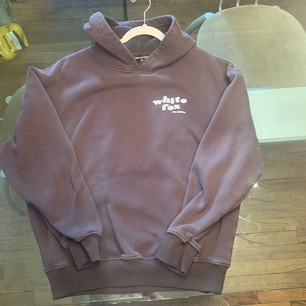 hoodie white fox